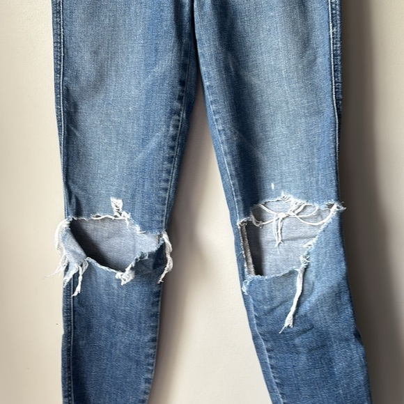 MOTHER The Vamp Fray High Waist Skinny Jeans Crazy Like A Fox Size 26 - Picture 3 of 9